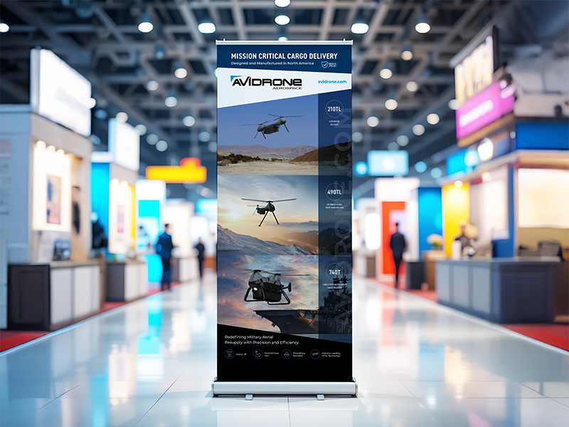 avidrone trade show banner