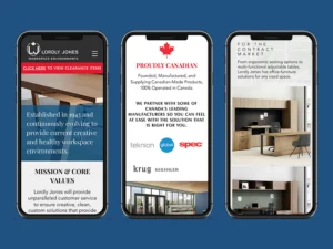 lordly jones workspace environments website mobile