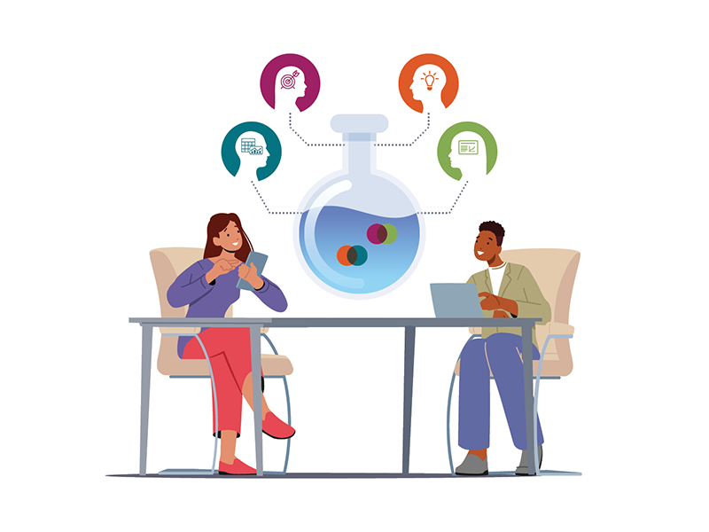 pollinate mentoring cross pollinate illustration